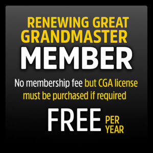 Renewing Membership – Great Grandmaster (Including CGA License Fee)